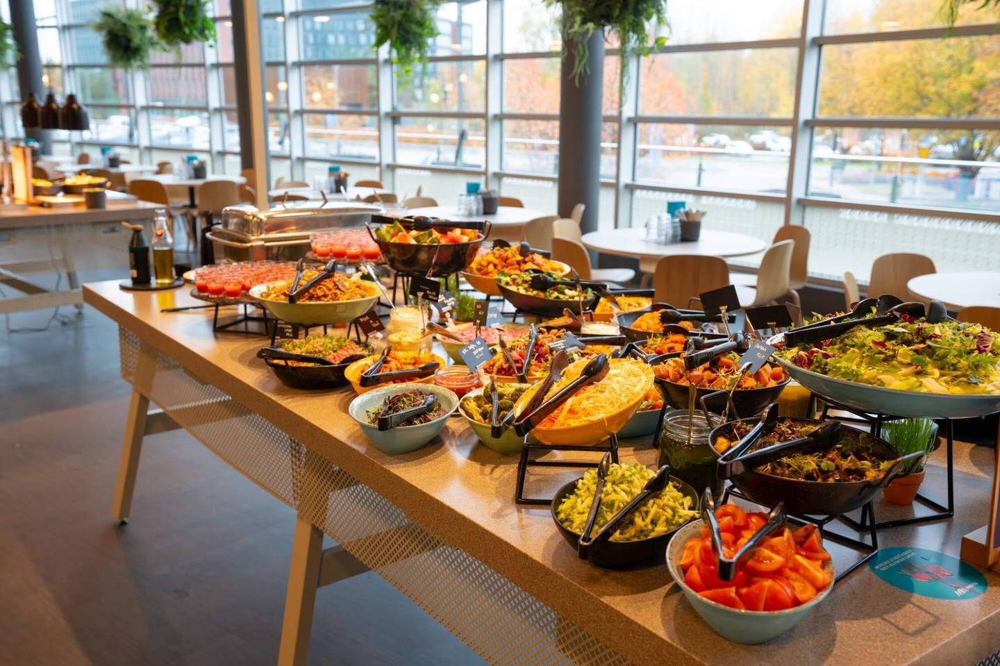 Kuvassa MIN Innopoli buffet